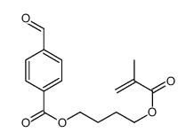 4-(2-methylprop-2-enoyloxy)butyl 4-formylbenzoate结构式