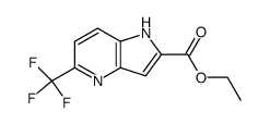 ethyl 5-(trifluoromethyl)pyrrolo[3,2-b]pyridine-2-carboxylate结构式