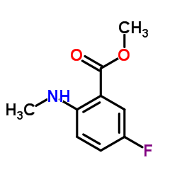 Methyl 5-fluoro-2-(methylamino)benzoate Structure