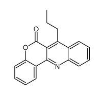 7-propylchromeno[4,3-b]quinolin-6-one Structure