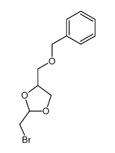 (+/-)-4-((benzyloxy)methyl)-2-(bromomethyl)-1,3-dioxolane结构式