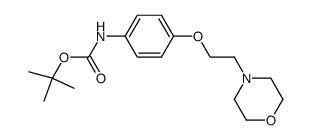 tert-butyl 4-(2-morpholin-4-ylethoxy)phenylcarbamate Structure