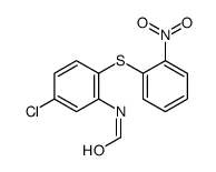 N-[5-chloro-2-[(2-nitrophenyl)thio]phenyl]formamide structure