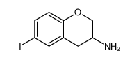 2H-1-Benzopyran-3-amine, 3,4-dihydro-6-iodo Structure