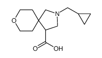 8-Oxa-2-azaspiro[4.5]decane-4-carboxylic acid, 2-(cyclopropylmethyl) Structure