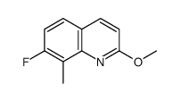 7-Fluoro-2-methoxy-8-methylquinoline Structure