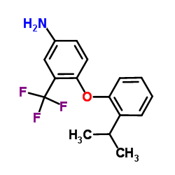 4-(2-Isopropylphenoxy)-3-(trifluoromethyl)aniline结构式