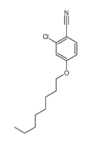 2-chloro-4-octoxybenzonitrile结构式