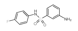 3-氨基-N-(4-氟苯基)苯磺酰胺结构式