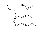 6-methyl-3-propylisoxazolo[5,4-b]pyridine-4-carboxylic acid structure