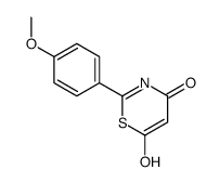 6-hydroxy-2-(4-methoxyphenyl)-1,3-thiazin-4-one结构式