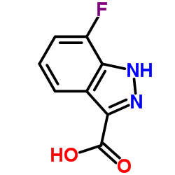 7-氟-1H-吲唑-3-甲酸结构式