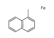 bis(η4-1-methylnaphthalene)iron(0)结构式
