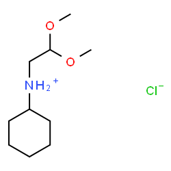 cyclohexyl(2,2-dimethoxyethyl)ammonium chloride结构式