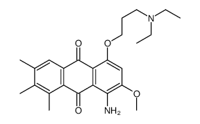 8-amino-5-[3-(diethylamino)propoxy]-7-methoxy-1,2,3-trimethylanthracene-9,10-dione结构式