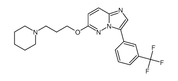6-(3-piperidin-1-yl-propoxy)-3-(3-trifluoromethyl-phenyl)-imidazo[1,2-b]pyridazine Structure