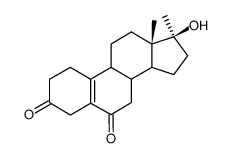 17β-Hydroxy-17α-methyl-19-nor-androst-5(10)-en-3,6-dion Structure