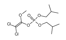 phosphoric acid-(2,2-dichloro-1-methoxy-vinyl ester)-diisobutyl ester Structure