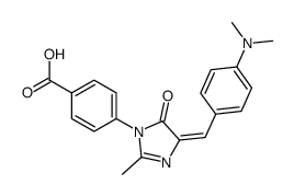 4-[(4Z)-4-[[4-(dimethylamino)phenyl]methylidene]-2-methyl-5-oxoimidazol-1-yl]benzoic acid结构式