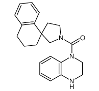 1'-(3,4-dihydroquinoxalin-1(2H)-ylcarbonyl)-3,4-dihydro-2H-spiro[naphthalene-1,3'-pyrrolidine] Structure