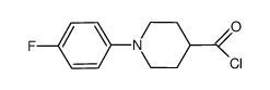 1-(4-fluorophenyl)-4-piperidinecarbonyl chloride结构式