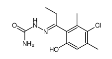 1-(3-chloro-6-hydroxy-2,4-dimethyl-phenyl)-propan-1-one semicarbazone Structure