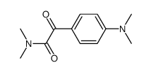 (4-dimethylamino-phenyl)-glyoxylic acid dimethylamide结构式