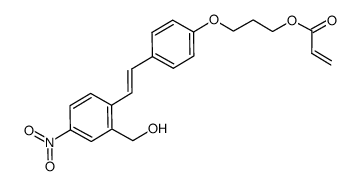 3-(4-{(E)-2-[2-(hydroxymethyl)-4-nitrophenyl]vinyl}phenoxy)propyl acrylate结构式