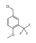 4-(chloromethyl)-1-methoxy-2-(trifluoromethyl)benzene Structure