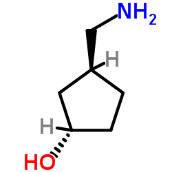 (1S,3S)-3-(Aminomethyl)cyclopentanol Structure