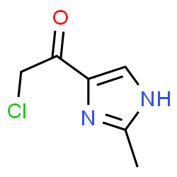 Ethanone, 2-chloro-1-(2-methyl-1H-imidazol-4-yl)- (9CI) structure