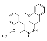 1,2-bis[1-(2-methoxyphenyl)propan-2-yl]hydrazine,hydrochloride Structure