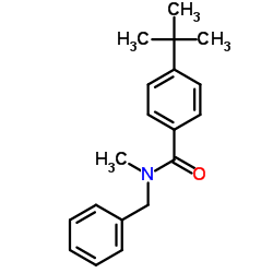 N-Benzyl-N-methyl-4-(2-methyl-2-propanyl)benzamide Structure