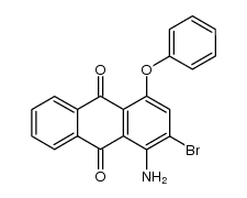 1-amino-2-bromo-4-phenoxy-9,10-antraquinone结构式