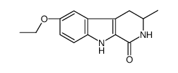 6-ethoxy-3-methyl-2,3,4,9-tetrahydropyrido[3,4-b]indol-1-one结构式