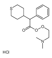 2-(dimethylamino)ethyl 2-phenyl-2-(thian-4-yl)ethaneperoxoate,hydrochloride Structure