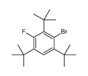 2-bromo-1,3,5-tritert-butyl-4-fluorobenzene Structure