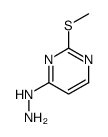 4-Hydrazino-2-(methylsulfanyl)pyrimidine structure