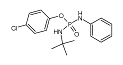 p-chlorophenyl N-phenyl-N'-t-butylphosphorodiamidate结构式