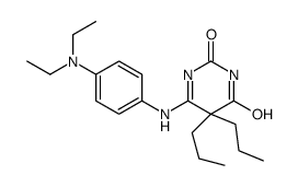 6-[4-(diethylamino)anilino]-5,5-dipropylpyrimidine-2,4-dione Structure