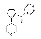 (2-morpholinocyclopent-1-en-1-yl)(phenyl)methanone Structure