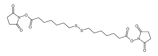 (2,5-dioxopyrrolidin-1-yl) 7-[[7-(2,5-dioxopyrrolidin-1-yl)oxy-7-oxoheptyl]disulfanyl]heptanoate结构式