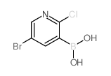 5-溴-2-氯吡啶-3-硼酸结构式
