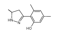3-(2'-hydroxy-4',6'-dimethylphenyl)-5,5-dimethyl-2-pyrazoline结构式