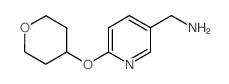 [6-(Tetrahydro-2H-pyran-4-yloxy)-pyridin-3-yl]methylamine结构式