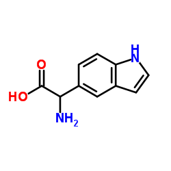 Amino(1H-indol-5-yl)acetic acid Structure