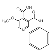 3-甲氧基-5-(苯基氨基甲酰)异烟酸结构式