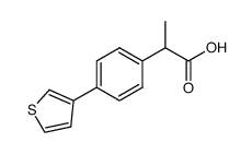2-[4-(3-Thienyl)phenyl]propionic acid methyl ester (free acid)结构式