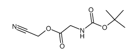 N-(tert-Butoxycarbonyl)glycine cyanomethyl ester Structure