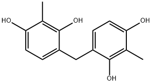 bis(2,4-dihydroxy-3-Methylp henyl)Methane Structure